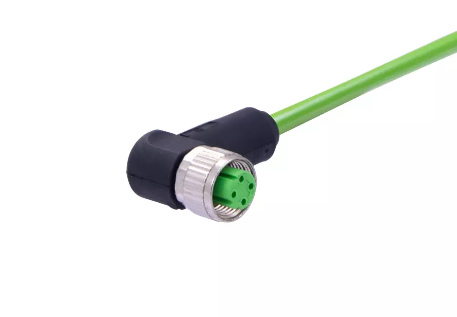 M12 Cable Assembly D-cod an/- f/- 2,0m
