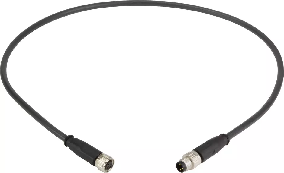 8 Cable Assembly 3-poles st/st f/m 1,5m