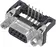 DSUB SV FE SSDP ANG73-254 37P AU3 HOLE