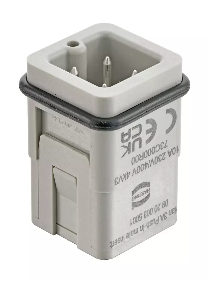 Han 3A Push-In, male insert