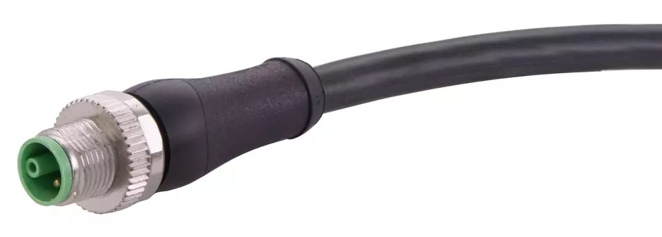 M12 K-cod 4+PE st/- m/- PUR 1,5m