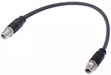 M12 D-cod 4-pol st/st m/m Rail 0.2m