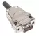 D Sub top entry metal hood 9 poles with