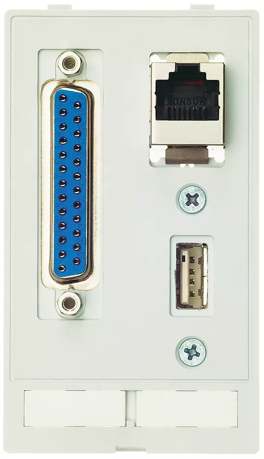 Data module (USB;RJ45;SUB-D25,f-m)