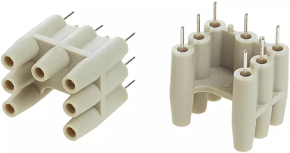 PC board adapter Han Q7/0; 2,4mm board