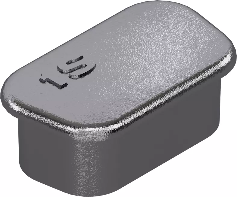 D SUB FE 9 pole metallized plastic dust