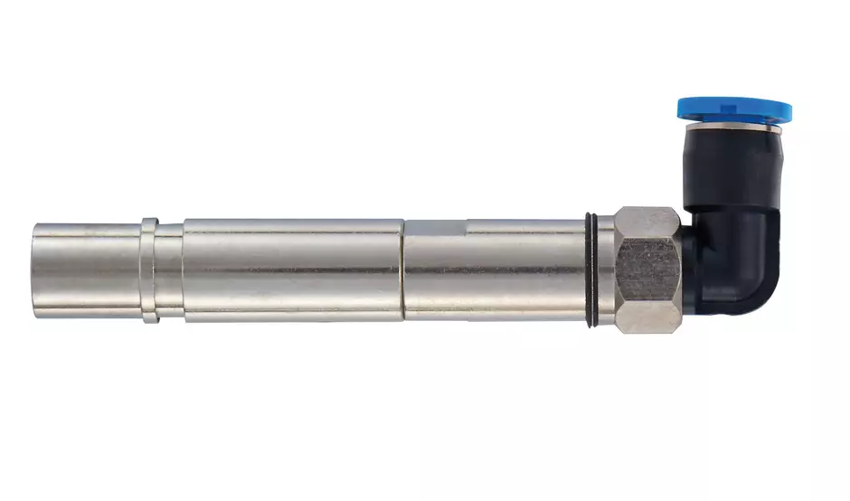 Pneum. contact metal OD4mm F+valve ang.