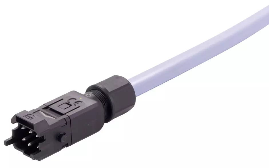 Han1A CA 5+PE +latch m/- PVC 1m