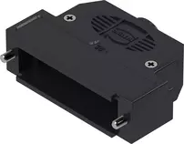 D-Sub-25P-plast-hood-1str-ent-slo-4-40-s