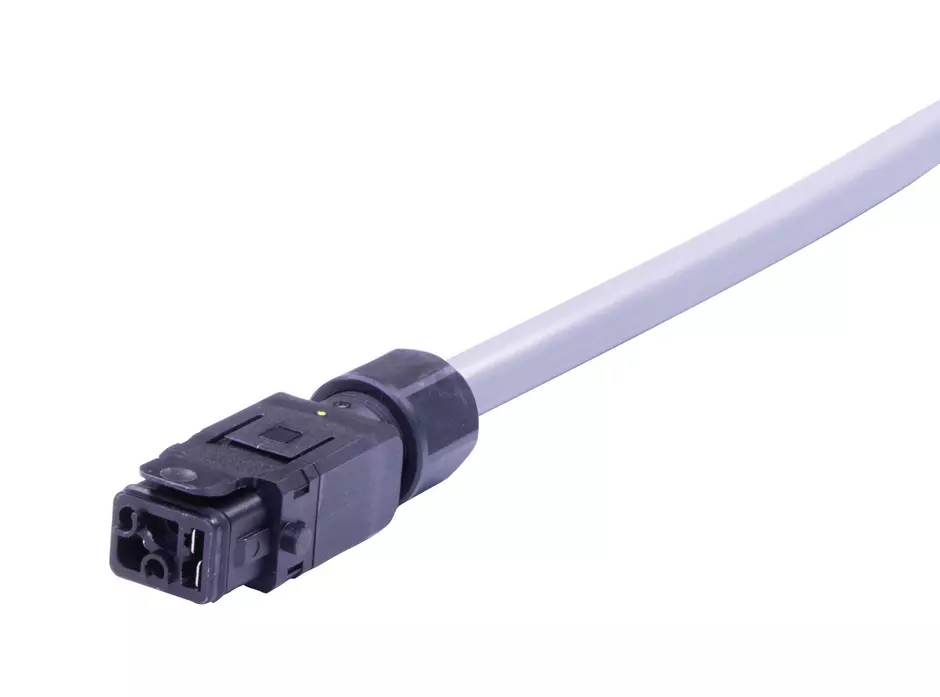 Han1A CA 3+PE+Shld +latch f/- PVC 1m