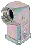 Han 3 EMC Hood Angled Entry 2 Pegs M20