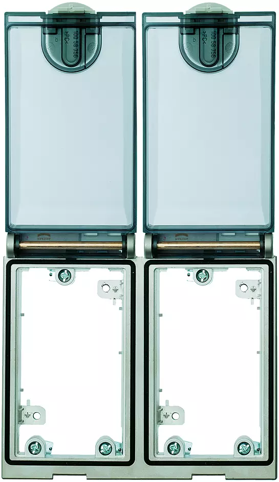 Double Frame, Ni plated, plastic cover