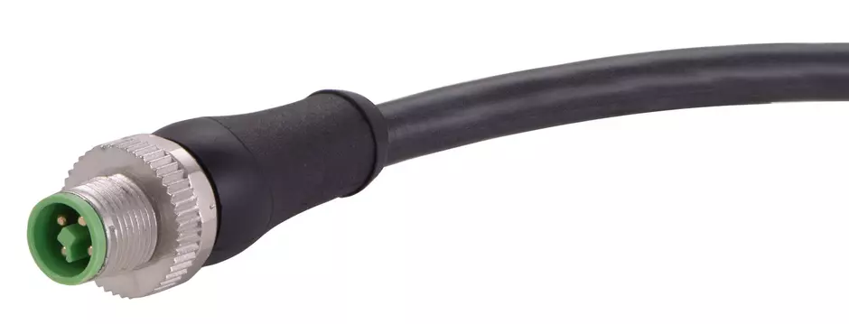 M12 T-cod 4-pol st/- m/- PUR 1,0m