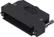 D-Sub 37P plast hood 1str-ent kn 4-40 l