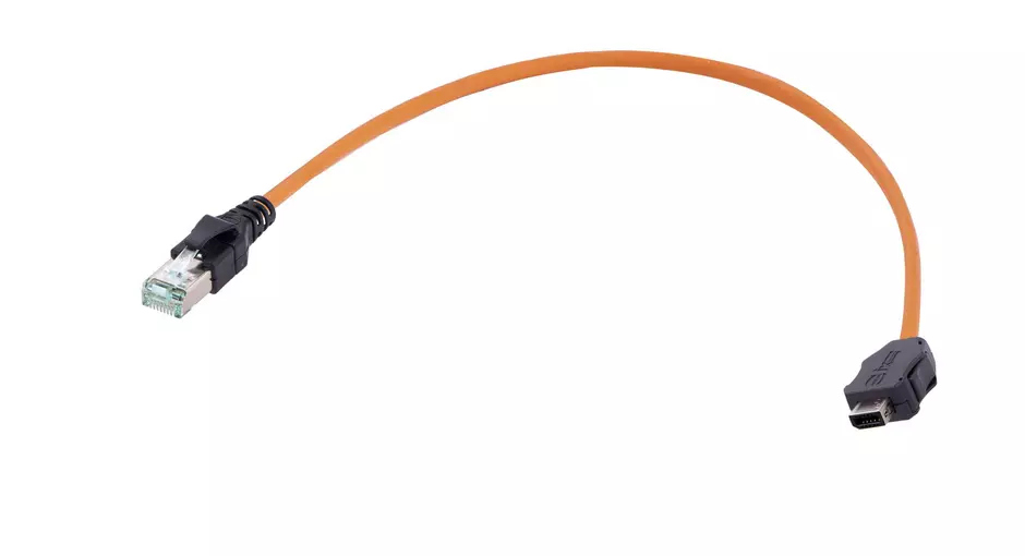 ix Ind. -DB RJ45 Cat.6A FRNC orange 0,5m