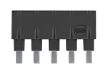 Jumper Along 1x5 black 16A