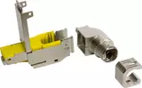 preLink RJ45 plug, IP20 Cat.6A L-90°