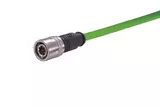 M12 D-cod 4-pol st/- m/- PUR PP 0.5m