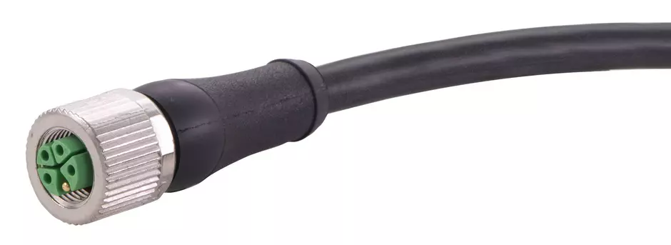 M12 K-cod 4+PE st/- f/- PUR 10m