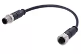 M12 A-cod 4-pol st /st m /f PUR 1.00m
