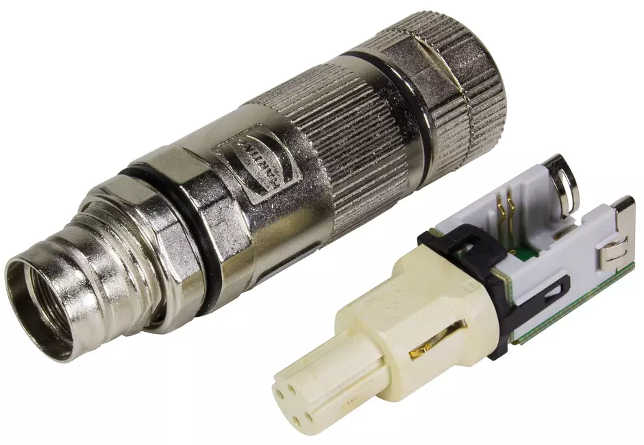 preLink M12-D cable jack 4-pole Cat.5
