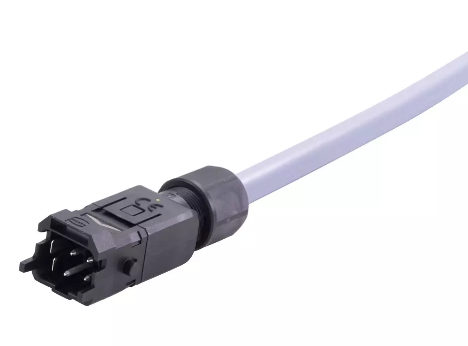 Han1A CA 3+PE+Shld +latch m/- PVC 1m