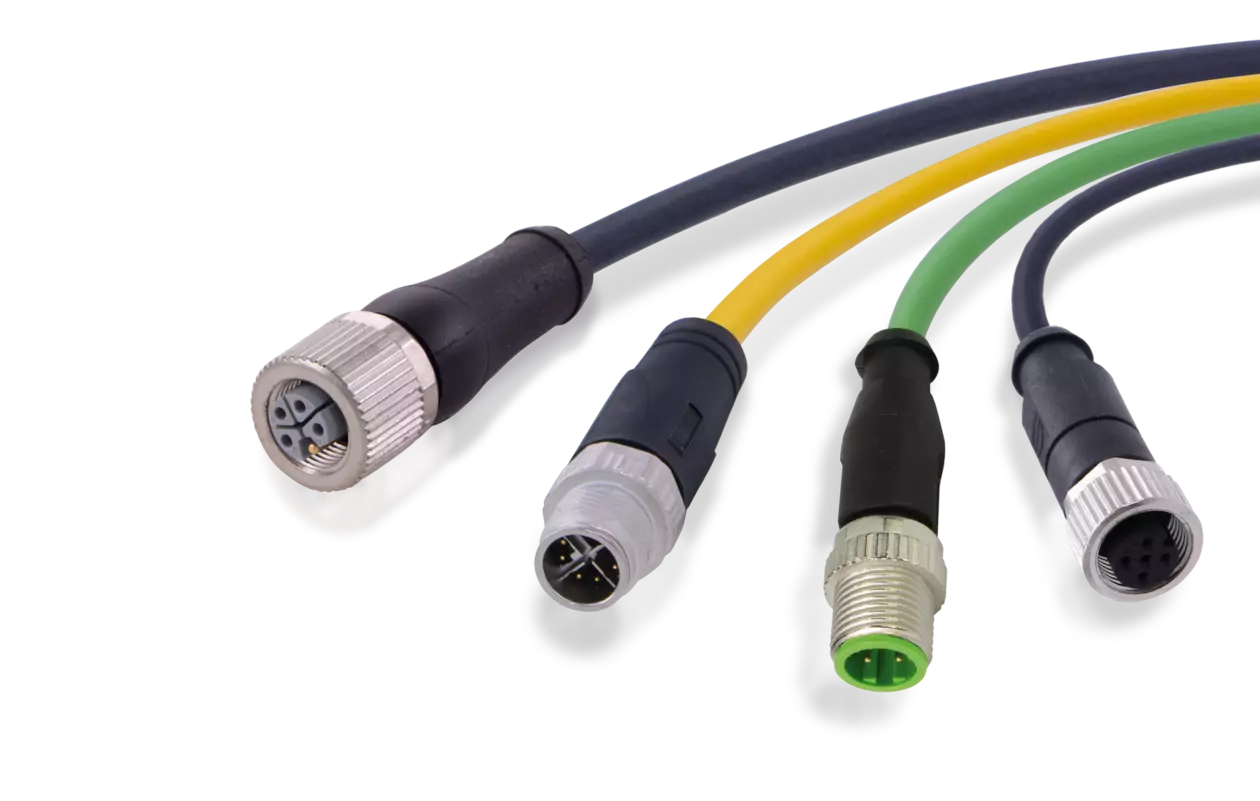 M12 cable assemblies - data, signals, power