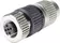 Circular Connector w. Harax M12 L 3 F