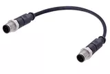 M12 A-cod 4-pol st /st m /m PUR 0.50m