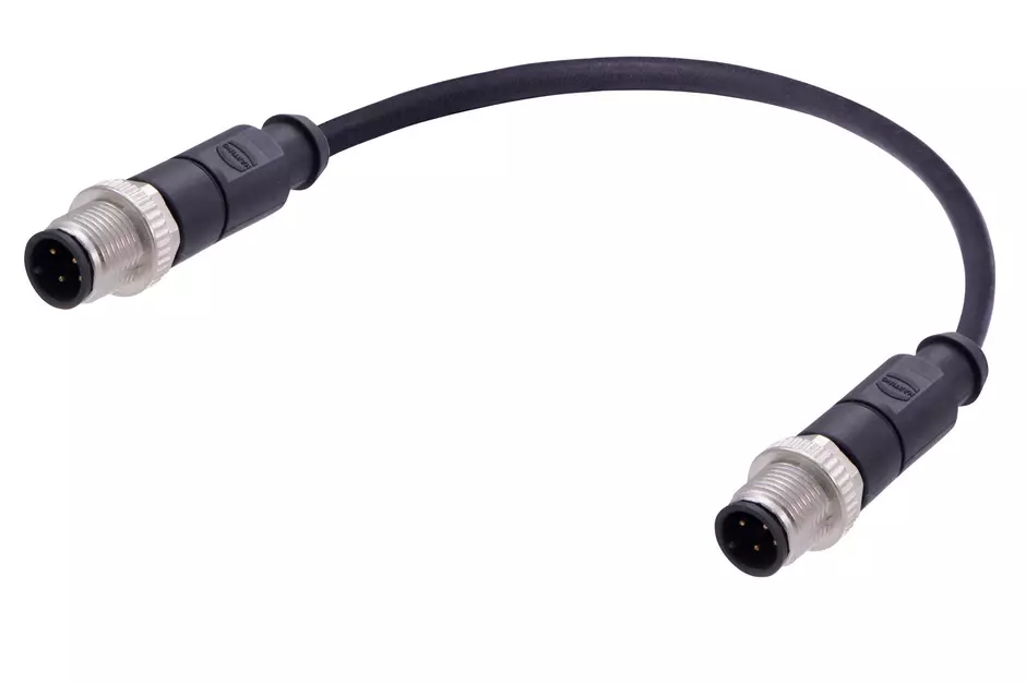 M12 A-cod 4-pol st /st m /m PUR 0.50m