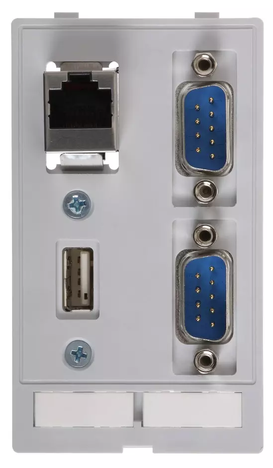 Data module (RJ45;USB;2XSUB-D9,mm)
