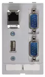Data module (RJ45;USB;2XSUB-D9,mm)
