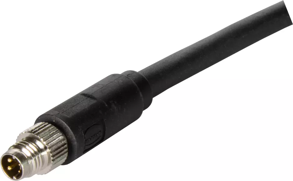 M8 T1 Hybr. m. str. PUR bk 0.5m