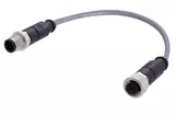 M12 A-cod 4-pol st /st m /f PVC 5.00m