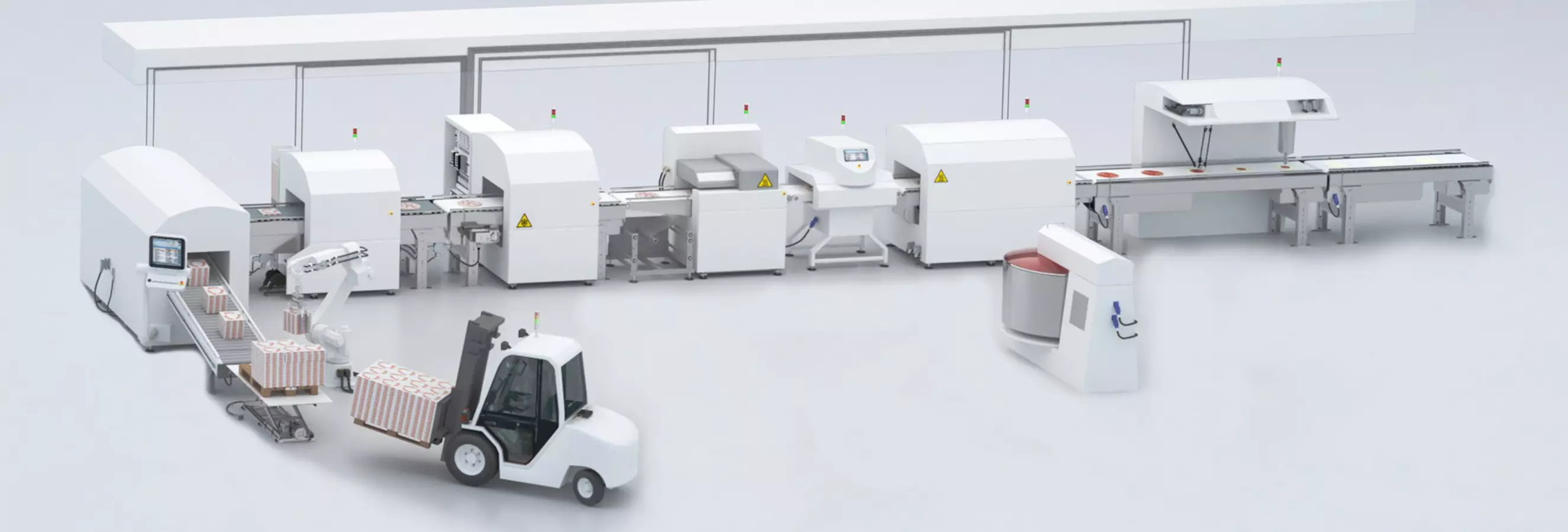Food processing and packaging machinery