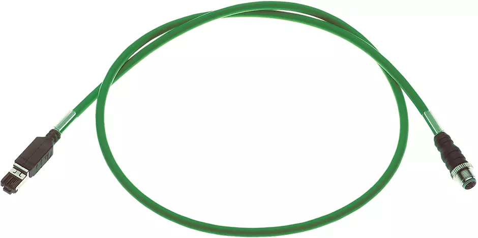 RJI cab IP20/M12 4XAWG22/7; trail.; 0,5m