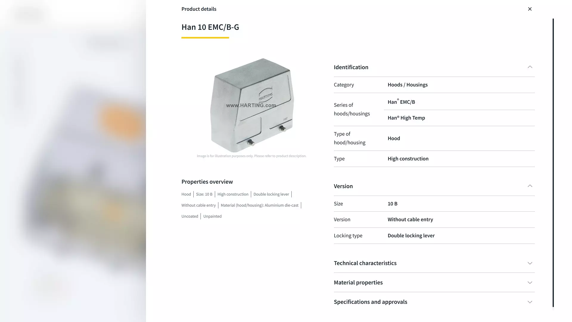 Configuration product details