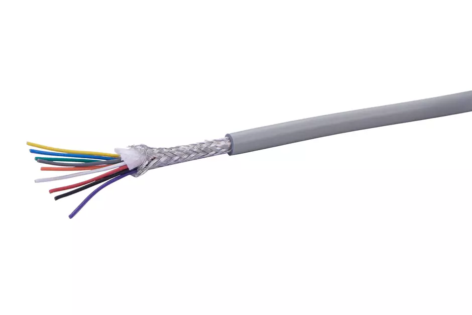 9*26AWG,shielded,PVC,GY,SP2464-034-01