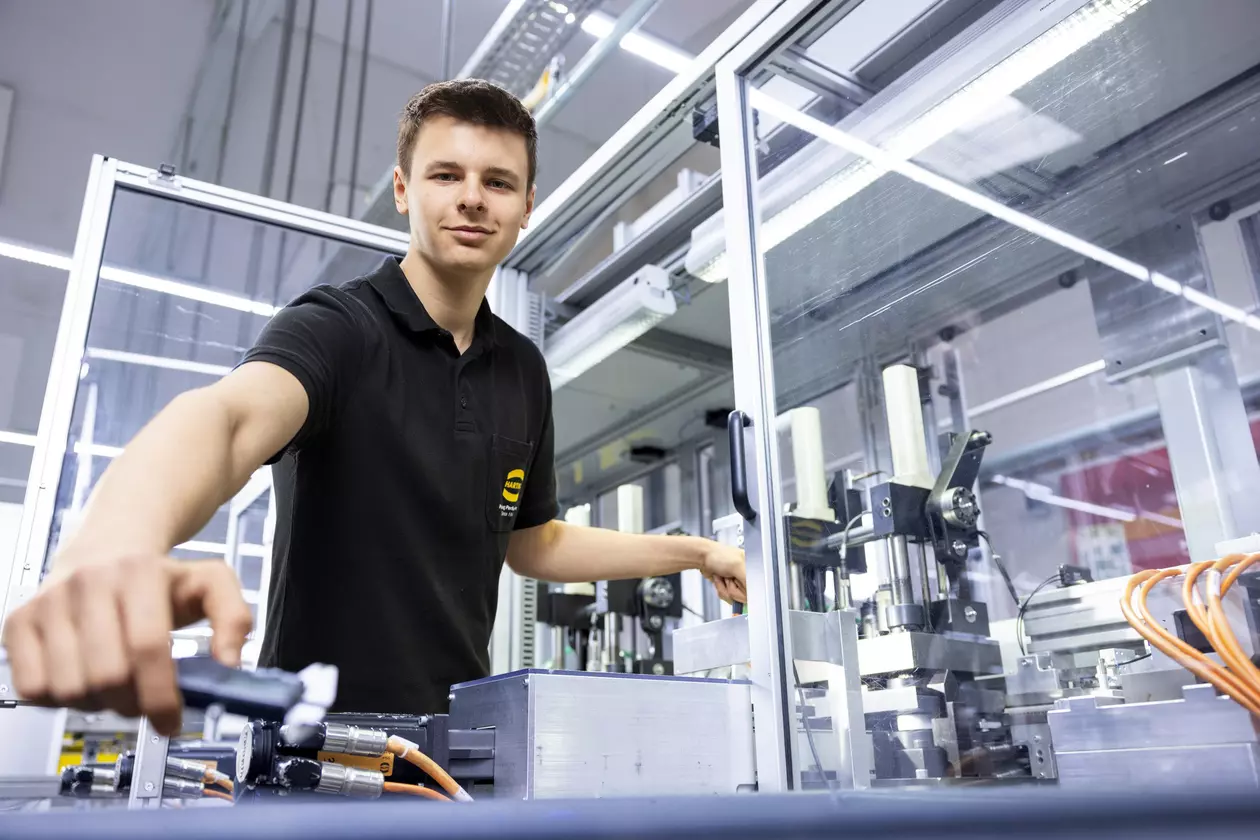 David wird Industriemechaniker