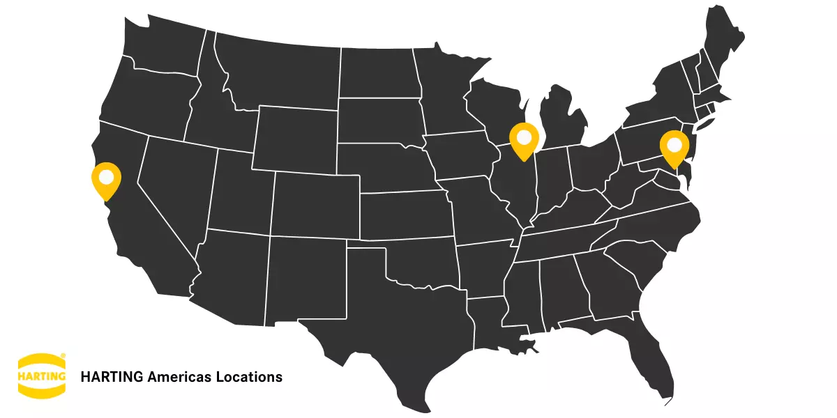 HARTING Americas Locations Map