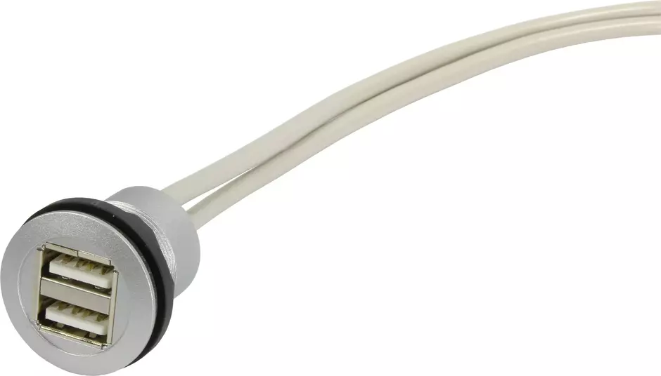 har-port 2x USB 2.0 A-A; 0,5m cable